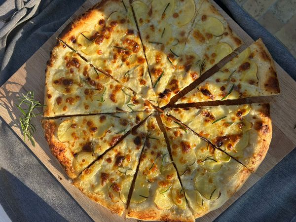 Potato Pizza with Mascarpone