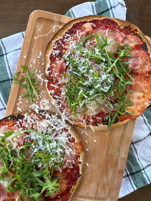 Tortilla Pizza with Serrano Ham